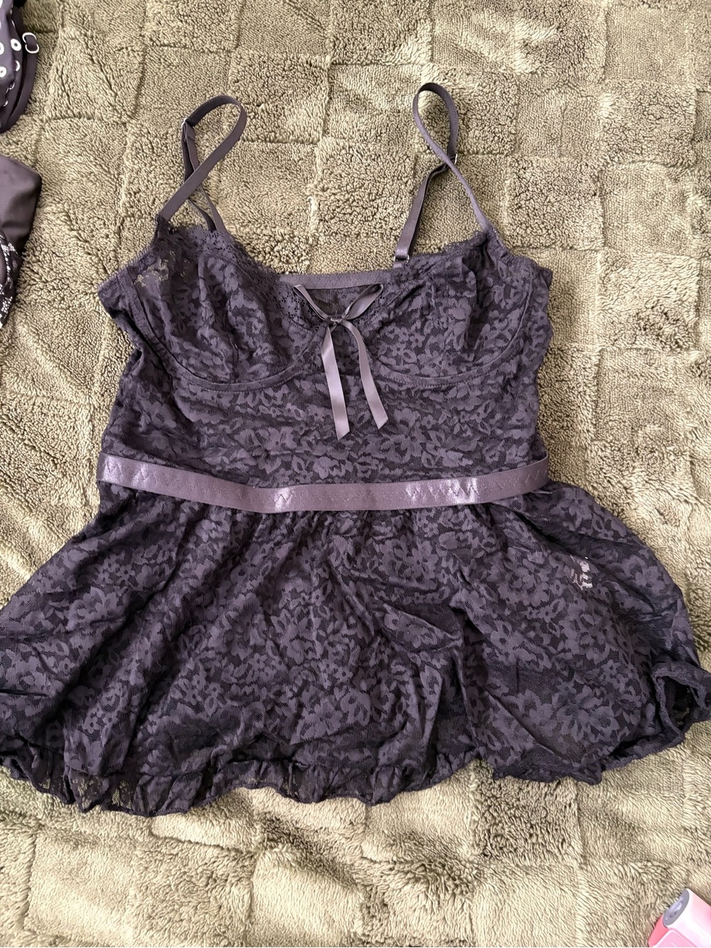 Lace Babydoll lingerie black